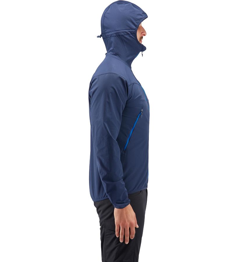 Haglöfs Mens Natrix Softshell Jacket Blue New Zealand 04293DBCK